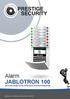 Alarm JABLOTRON 100 Die Alarmanlage mit der revolutionär einfachen Bedienung. Panik. Garage. Terrasse Lounge. Obergeschoss Erdgeschoss.