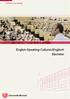 Sprachen und Literatur. English-Speaking-Cultures / Englisch Bachelor