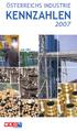 ÖSTERREICHS INDUSTRIE KENNZAHLEN