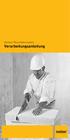Multipor Mineraldämmplatte. Verarbeitungsanleitung