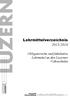 Lehrmittelverzeichnis 2015/2016. Obligatorische und fakultative Lehrmittel an den Luzerner Volksschulen