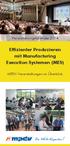 Veranstaltungskalender 2014. Effizienter Produzieren mit Manufacturing Execution Systemen (MES) MPDV-Veranstaltungen im Überblick