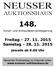 NEUSSER AUKTIONSHAUS 148. Kunst- und Antiquitätenversteigerung. Freitag - 27. 11. 2015 Samstag - 28. 11. 2015 a jeweils ab 9.