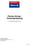 Partner-Antrag / Firmendarstellung
