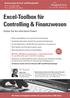 Excel-Toolbox für Controlling & Finanzwesen