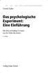 Das psychologische Experiment: Eine Einführung