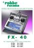 FX- 40. Version 1.1. Teil 1, Allgemeine Beschreibung, System und Basis Menü 35 MHz No. F 8039 40 MHz No. F 8040 41 MHz No. F 8041