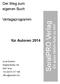 Der Weg zum eigenen Buch. Verlagsprogramm. für Autoren 2014. Soral Günther Ragnitzstraße 150 8047 Graz +43 (0)316 317 480 office@soralpro.