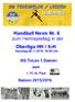 Handball News Nr. 6 zum Heimspieltag in der Oberliga HH / S-H Samstag 28.11.2015, 18:00 Uhr