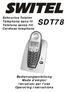 SDT78. Schnurlos Telefon Téléphone sans fil Telefono senza fili Cordless telephone