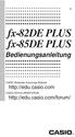 fx-82de PLUS fx-85de PLUS Bedienungsanleitung