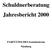 Schuldnerberatung Jahresbericht 2000. PARITÄTISCHES Sozialzentrum Nienburg