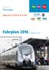 Fahrplan 2016. Region Thüringen. gültig ab 13.12.2015 bis 10.12.2016. (Schutzgebühr: 1,50 ) Nahverkehrsservicegesellschaft Thüringen mbh