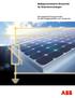 Maßgeschneiderte Sicherheit für Solarstromanlagen. Normgerechte Komponenten für alle Anlagengrößen und -strukturen