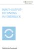 Input-Outputrechnung. im Überblick. Statistisches Bundesamt