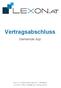 Vertragsabschluss. Gemeinde App. Lexon e.u., Inh. Martin Schagerl, Holzing 52, A 3254 Bergland