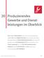20 Produzierendes Gewerbe und Dienst- leistungen im Überblick
