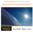 Ihr Partner für Photovoltaikanlagen Stand: Januar 2012