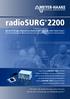 radiosurg 2200 Wir haben die Radiochirurgie nicht erfunden, aber für ihre Anwendung neue Maßstäbe gesetzt.