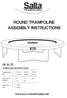 ROUND TRAMPOLINE ASSEMBLY INSTRUCTIONS