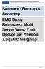 Software / Backup & Recovery EMC Dantz Retrospect Multi Server Vers. 7 mit Update auf Version 7.5 (EMC Insignia)