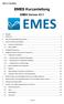 EMES Kurzanleitung. EMES Version V2.1