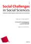 Social Challenges in Social Sciences Schriftenreihe der Fakultät für angewandte Sozialwissenschaften an der Hochschule München