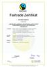Fairtrade Zertifikat