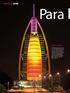 Futuristisch. Farbige Beleuchtung setzt das Luxushotel Burj Al Arab nachts in Szene. Das Einbeziehen