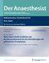 Der Anaesthesist. Elektronischer Sonderdruck für M.U. Heim