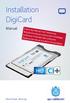 Installation DigiCard