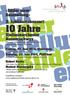 iner 10 Jahre Sinfonieorchester Ausserschwyz «Bilder einer Ausstellung» 3. Jubiläumskonzert: Freitag, 27. Juni 2014, Einsiedeln