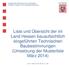 Liste und Übersicht der im Land Hessen bauaufsichtlich eingeführten Technischen Baubestimmungen (Umsetzung der Musterliste März 2014)