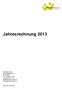 Jahresrechnung 2013. Werkheim Uster Friedhofstrasse 3a 8610 Uster Tel 044 943 17 00 Fax 044 943 17 01 info@werkheim-uster.ch www.werkheim-uster.