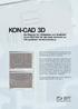 KON-CAD 3D. hat mit KON-CAD 3D das ideale Instrument zur CAD-gestützten Arbeitsvorbereitung.