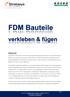 Das Aufteilen und Verbinden von FDM (Fused Deposition Modeling)-Bauteilen ist eine hervorragende Lösung für