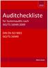 Auditcheckliste. für Systemaudits nach ISO/TS 16949:2009 DIN EN ISO 9001 ISO/TS 16949. Martin Zander