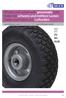 Wheels and castors with pneumatic tyres Rollen für schwere und mittlere Lasten Räder und Rollen mit Luftreifen