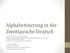 Alphabetisierung in der Zweitsprache Deutsch