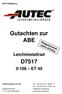 D75174550521xx. Gutachten zur ABE. Leichtmetallrad D7517 5/108 ET 45. AUTEC GmbH & Co. KG Tel.: +49 (0) 62 35 / 92 66-0 Fax: +49 (0) 62 35 / 92 66-92