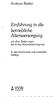 vvw Einführung in die betriebliche A Itersversorgu ng Andreas Buttler mit allen Änderungen durch das Alterseinkünftegesetz