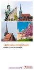 1200 Jahre Hildesheim Musik in Kirchen der Innenstadt