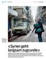 «Syrien geht langsam zugrunde»