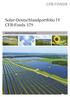 Solar-Deutschlandportfolio IV CFB-Fonds 179. Solarfonds Prospekt zum Beteiligungsangebot