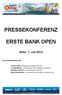 PRESSEKONFERENZ ERSTE BANK OPEN