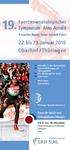 19. 22. bis 23. Januar 2016 Oberhof /Thüringen. Sporttraumatologisches Symposium. Arno Arnold. Ausschreibung Arno Arnold Preis