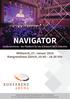 Navigator. KonferenzArena die Plattform für die Schweizer MICE-Industrie. Mittwoch, 27. Januar 2016 Kongresshaus Zürich, 10.00 18.