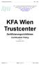 KFA Wien. Trustcenter