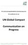 UN Global Compact. Communication on Progress