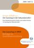 Der GanzTag in NRW Beiträge zur Qualitätsentwicklung. Kirsten Althoff u. a. Der Ganztag in der Sekundarstufe I. 2009. Heft 12